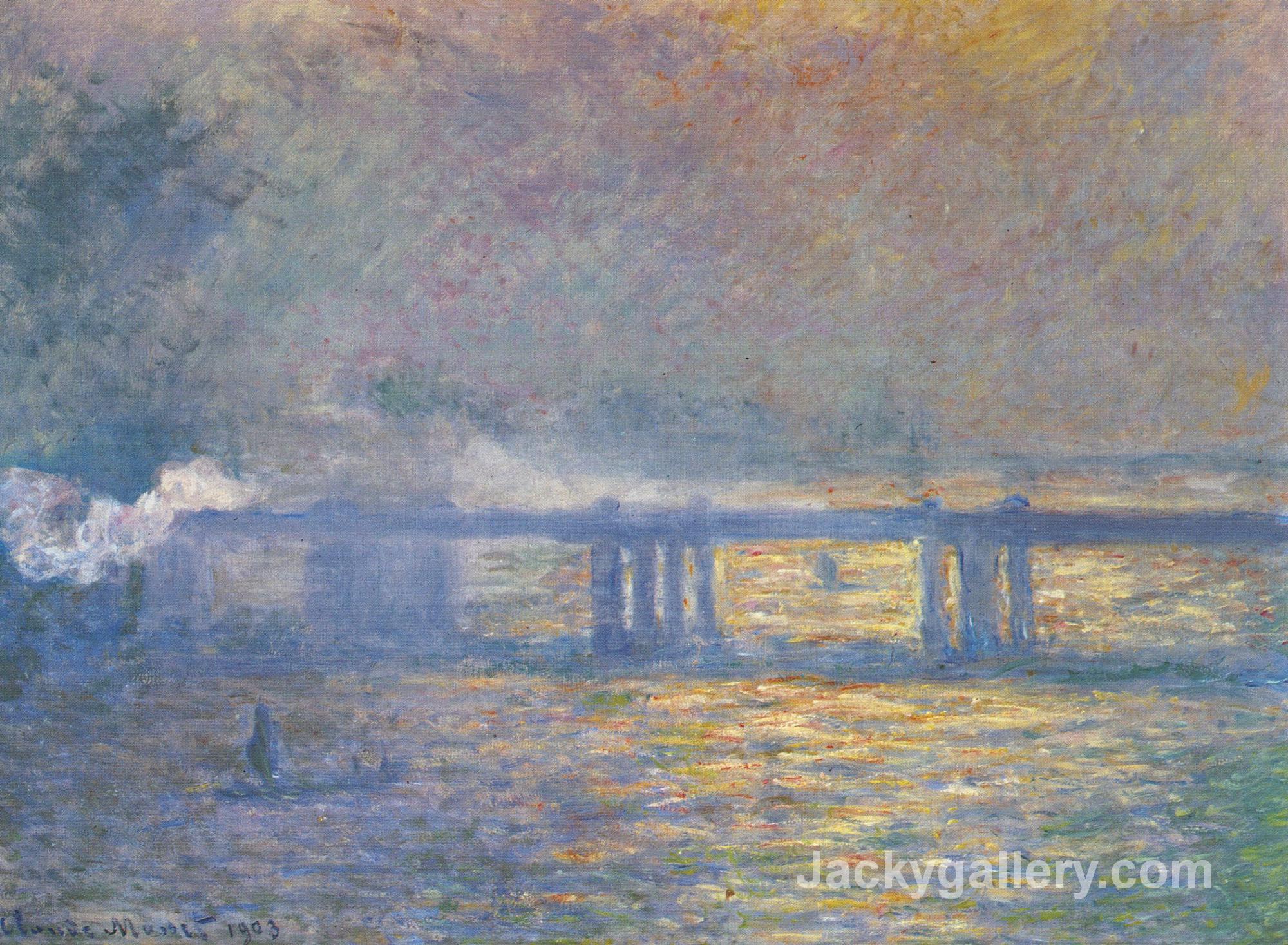 Charing Cross Bridge by Claude Monet paintings reproduction